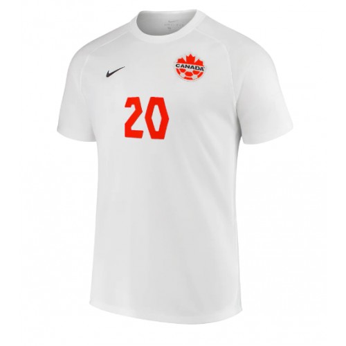 Canada Jonathan David #20 Replika Udebanetrøje VM 2022 Kortærmet